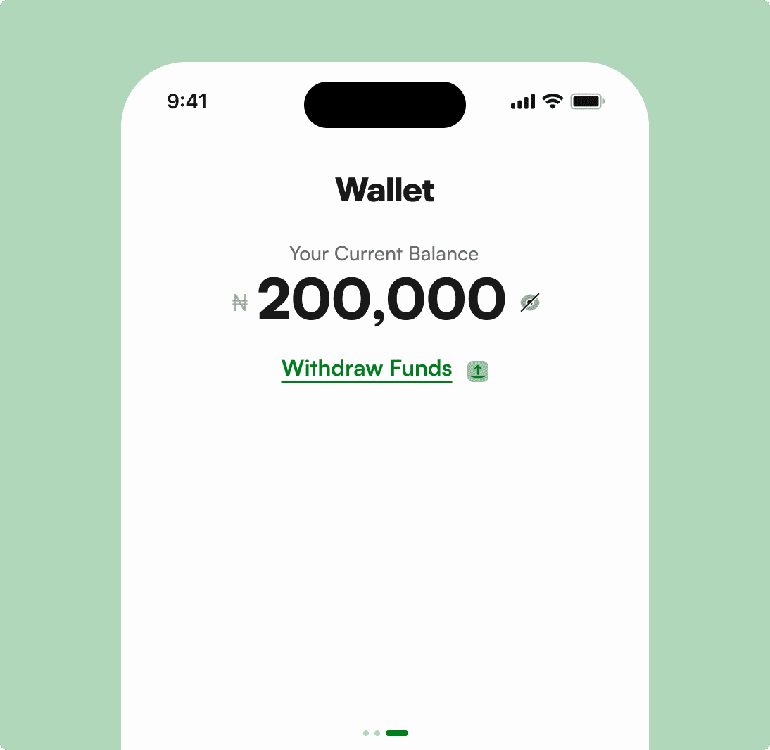 Receive Funds